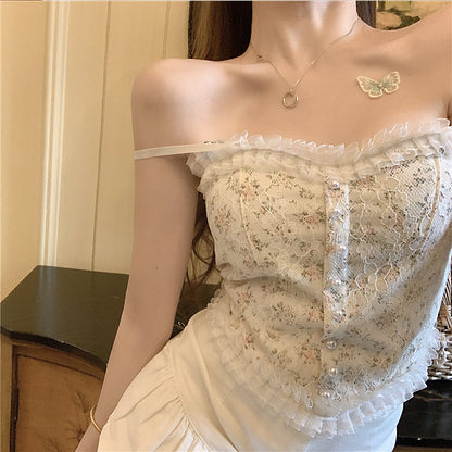 Women's Vintage Elegant French Lace Sling Fashion