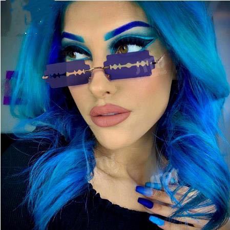 Trendy Hollow Blade Style Sunglasses for Fashionistas
