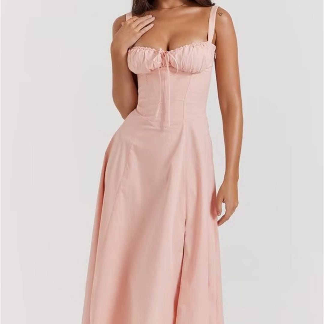 Elegant Women's Corset Lace Up Slim Fit Sling Dress